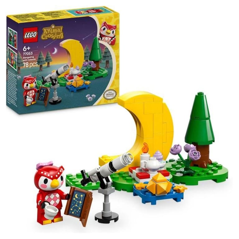 LEGO Animal Crossing 77053 Stargazing avec Céleste Set Camping Télescope 78 pièces Multicolore - Neuf