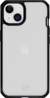 Apple iPhone 14 ibrido solido R rinforzato guscio duro 100% plastica riciclata Itskins Nero Outline