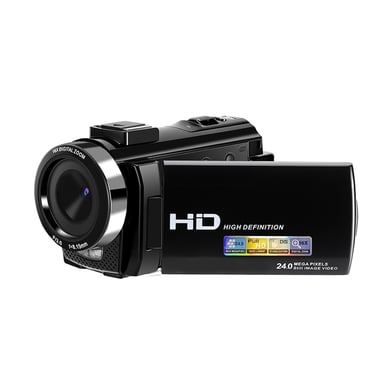 Caméra vidéo 1080P 24MP avec zoom 16x et écran LCD rotatif de 270 degrés