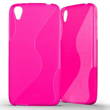 Coque silicone unie compatible Givré Rose Alcatel One Touch Idol 3 4.7