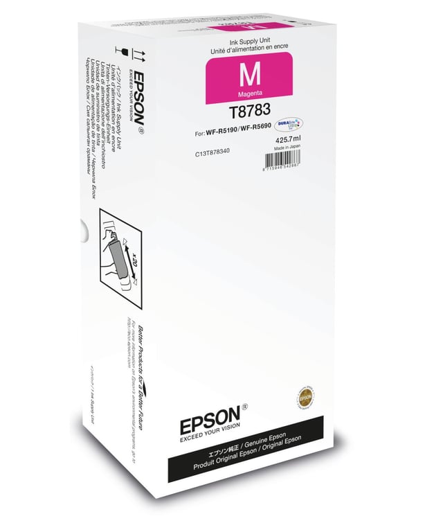 Epson T8783 425.7 ml original recharge d'encre pour WorkForce Pro WF R5190 WF R5190DTW WF R5690 WF R5690DTWF WF R5690DTWFL - vue 3