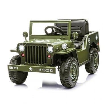 Jeep Willys MB Army Eléctrico 12V para Niños - Vehículo Todo Terreno