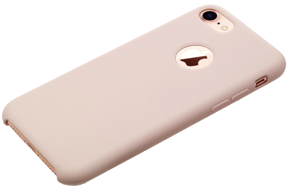 Custodia morbida in gel di silicone per Apple iPhone 7/8, rosa sabbia