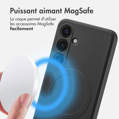 imoshion Coque Couleur avec MagSafe pour Samsung Galaxy S24 - Noir