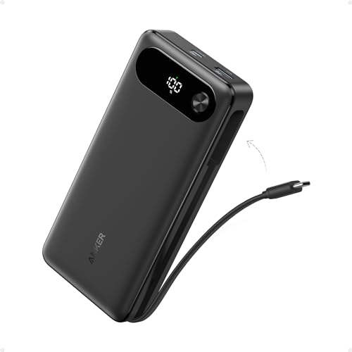 Powerbank ANKER 20 000 mAh Charge rapide 2 USB C et 1 USB A Câble intégré - vue 2