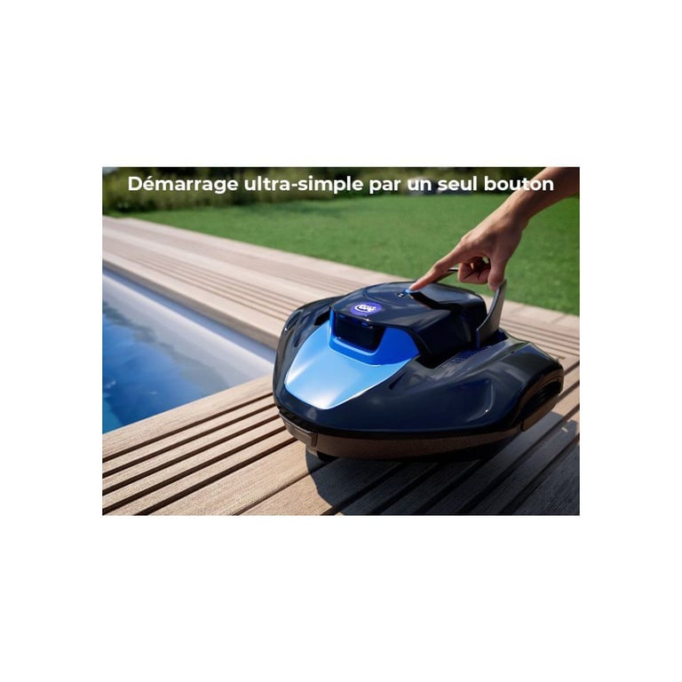 Robot à batterie pour piscines hors sol - vue 3