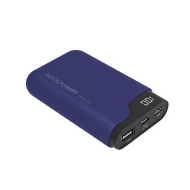 RealPower PB-7500C Navy Blue 7500 mAh Negro, Azul