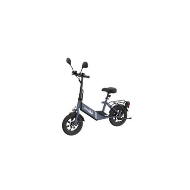 Draisienne électrique Urbanglide Nomad 140 350 W cadre bas selle réglable roues compactes Bleu et Noir