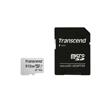 Transcend 300S 512 GB MicroSDXC NAND (512GB MICROSD W/ADAPTER UHS-I U3)