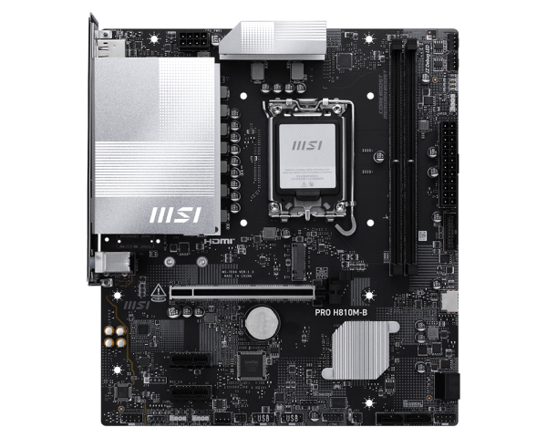 MSI PRO H810M-B carte mère Intel H810 LGA 1851 (Socket V1) micro ATX - Neuf
