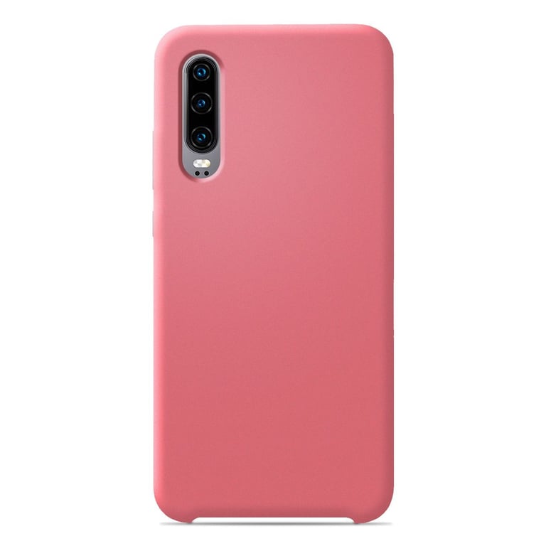 Coque silicone unie Soft Touch Saumon compatible Huawei P30 - 1001 coques