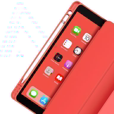 Eiger Funda para iPad Mini 6 reforzado con función de soporte magnético Rojo