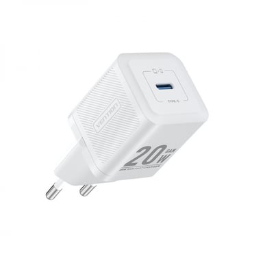 Caricabatterie da parete Vention GaN USB-C 20W - Ricarica rapida UE - Colore bianco