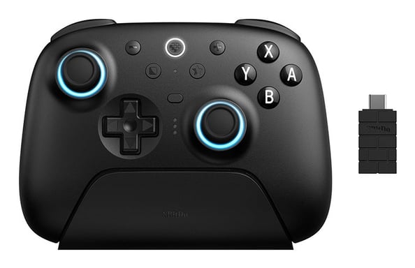8Bitdo Ultimate 2 Bluetooth Negro Bluetooth/RF/USB Mando de juego Analógico/Digital Nintendo Switch, Nintendo Switch 2, PC