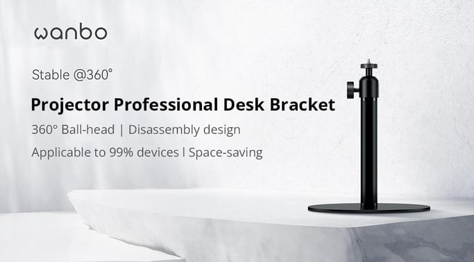 Supporto per Monitor in Acciaio Legato al Carbonio, Testa Sferica Regolabile a 360°, Capacità di Carico 5kg, Anticorrosivo, Portatile & Facile da Installare per Multiscenari