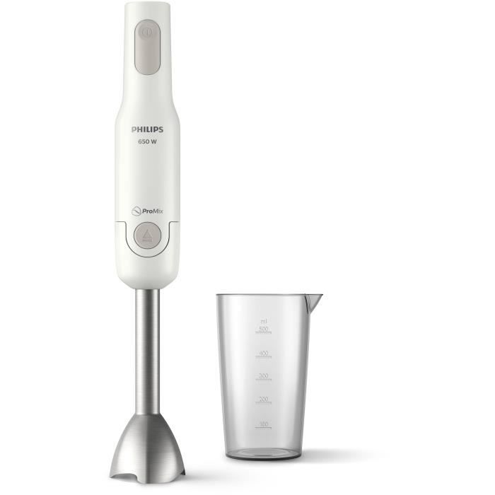 Mixeur plongeant ProMix - PHILIPS - HR2534/00 - 650 W - 1 vitesse - Blanc - Neuf