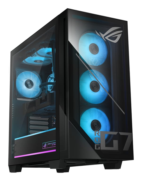 ASUS ROG G700 GM700TZ R9800X033W AMD Ryzen™ 7 9800X3D DDR5 SDRAM SSD NVIDIA GeForce RTX 5080 Windows 11 Home Tower PC Neuf