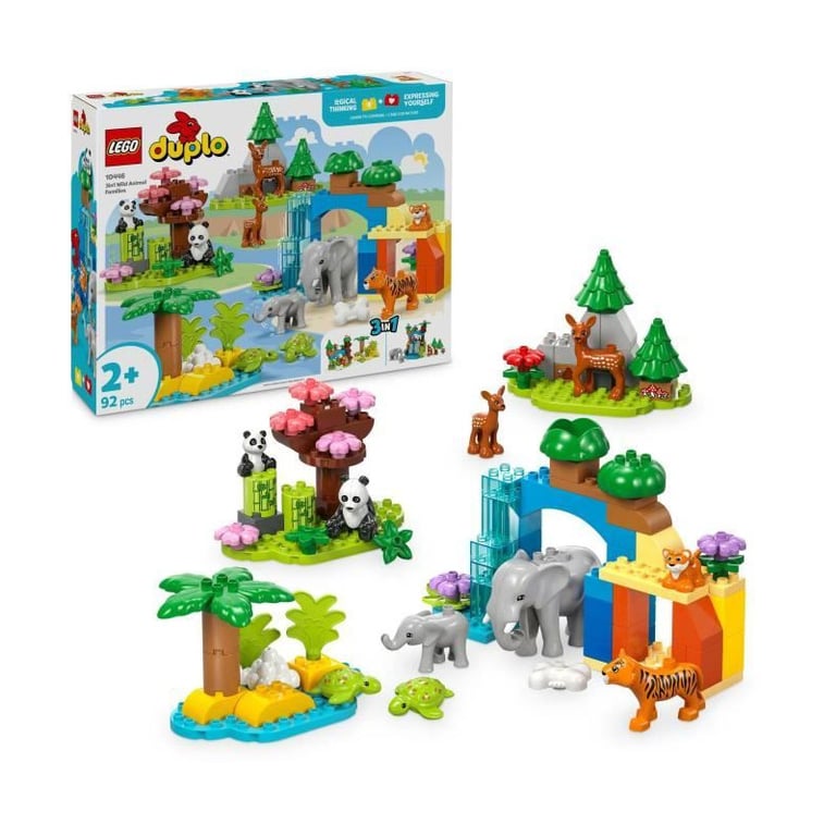 Lego Duplo Ma Ville Familles D'animaux Sauvages 3 en 1 10446 Lego La Boite - vue 4