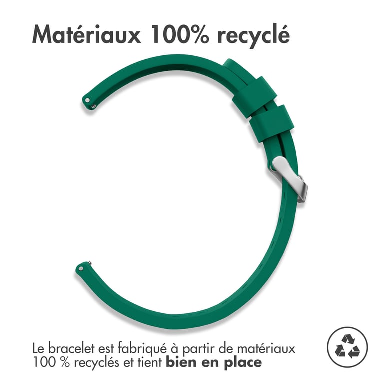 Bracelet 24mm Connexion universelle en silicone - vue 3