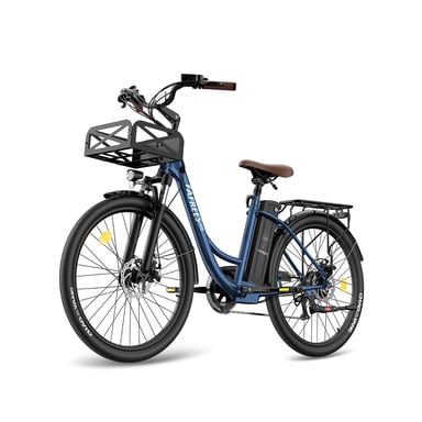 Vélo électrique FAFREES F26 Lasting - Moteur 250W Batteries 36V25Ah 26x1.95 Pouces Pneus Freins à Disque Mécaniques - Bleu