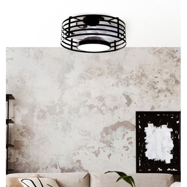 Ventilador de techo Fabrilamp xaloc 22W negro y blanco