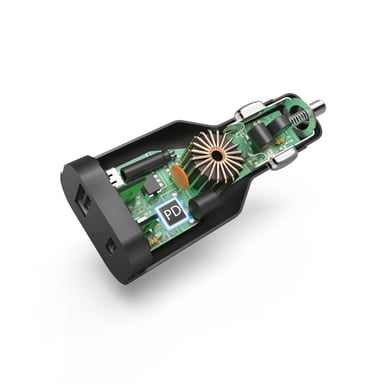 Caricabatterie ad accendisigari per laptop, Power Delivery (PD), 5-20V/70W