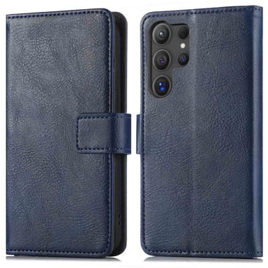 imoshion Étui de téléphone portefeuille Luxe pour Samsung Galaxy S25 Ultra - Bleu foncé