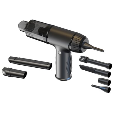 Aspirador para coche con función de soplado 7 boquillas Negro