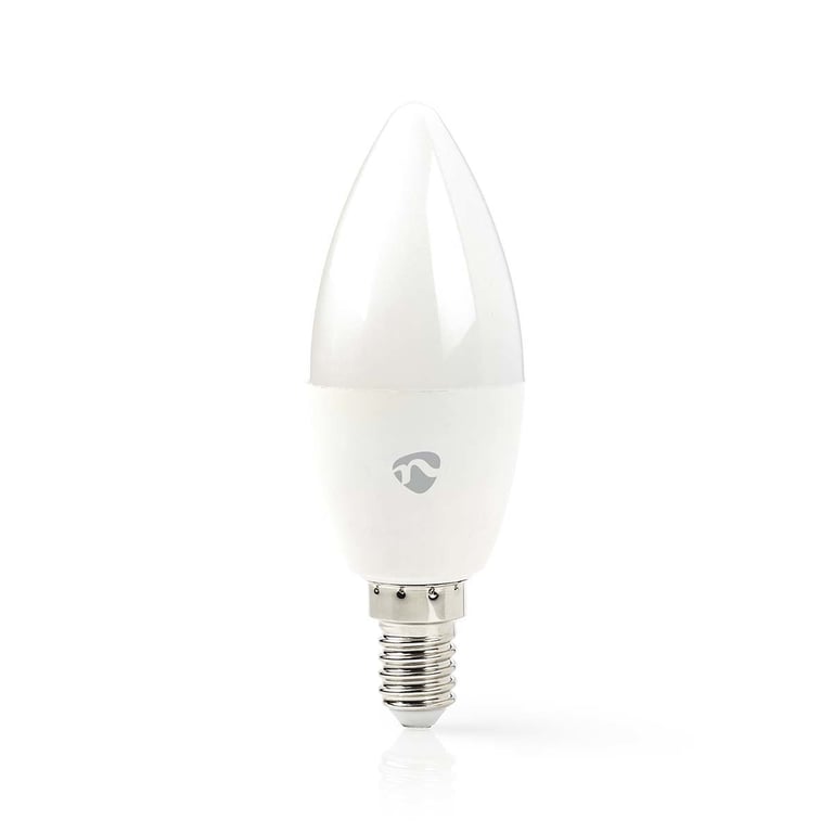 Ampoule Connectée Wi Fi LED 470lm E14 Forme de Bougie en Plastique Neuf