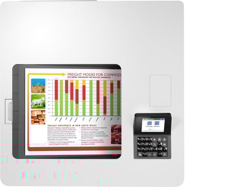 HP Color LaserJet Enterprise Impresora M554dn, Estampado, Impresión desde USB frontal; Impresión a dos caras