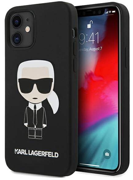 Étui Karl Lagerfeld pour iPhone 12 mini 5.4 noir Silicone
