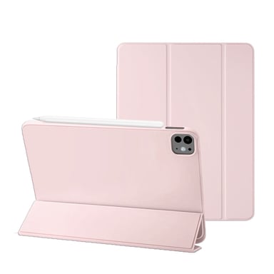EVETANE Smart Cover iPad Air 10.9 pulgadas (2020/2022) / iPad Pro 11 pulgadas Funda rosa con solapa y soporte