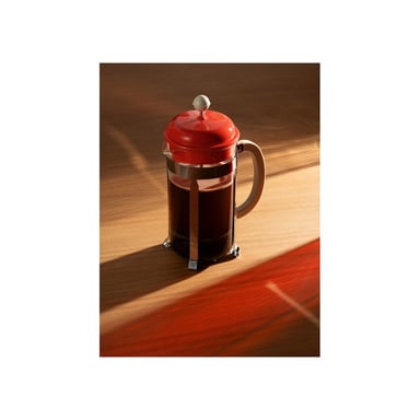 Cafetière à piston BODUM avec carafe en verre 1 L 8 tasses Corail
