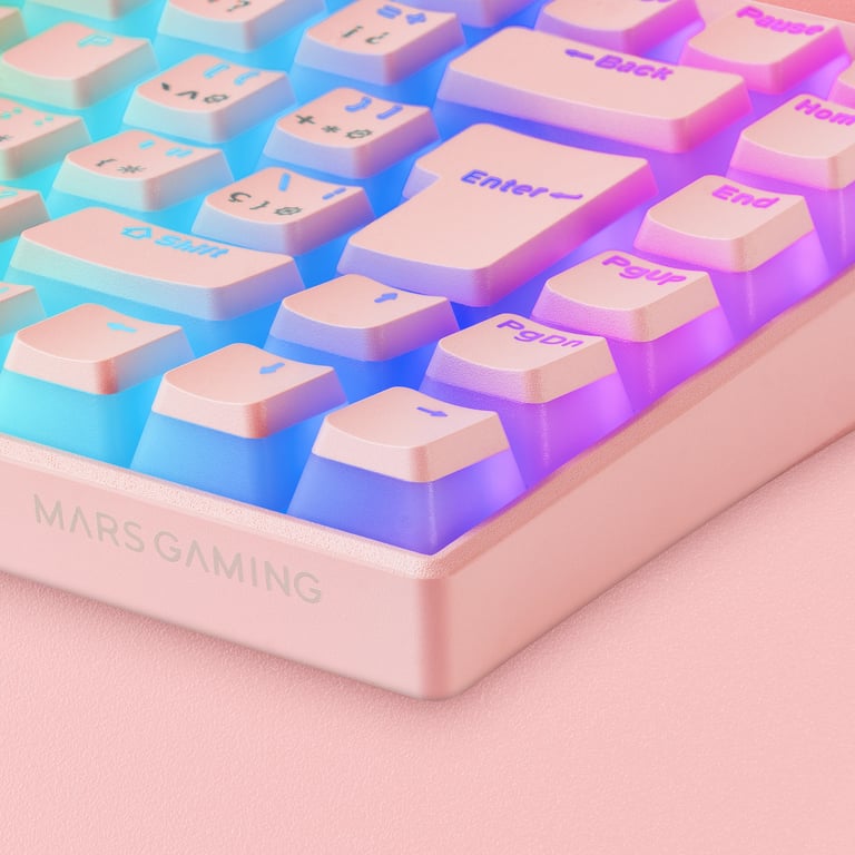 Mars Gaming MKULTRA clavier USB AZERTY Français Blanc