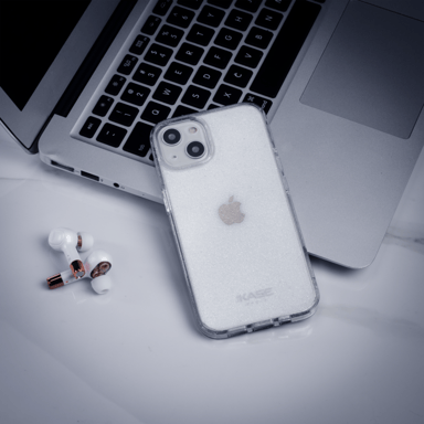 Guscio ibrido invisibile scintillante GEN 2.0 per Apple iPhone 13, trasparente