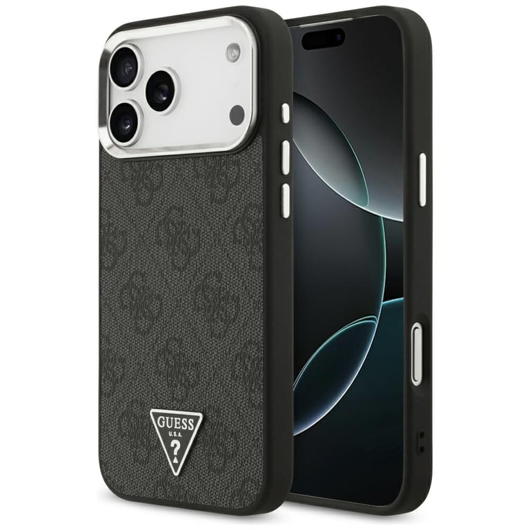 Guess Coque Hardcase 4G Triangle Logo MagSafe pour iPhone 17 Pro Max