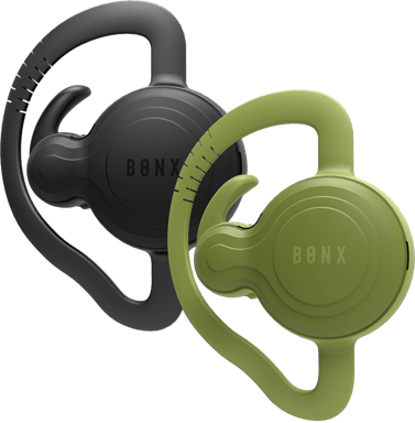 Lote de 2 sistemas de audio de conversación Bonx Group negro y verde