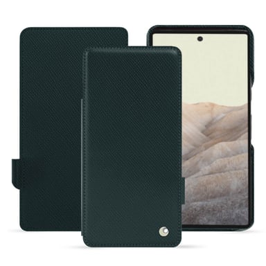 Housse cuir Google Pixel 7 -  - Vert - Cuir saffiano