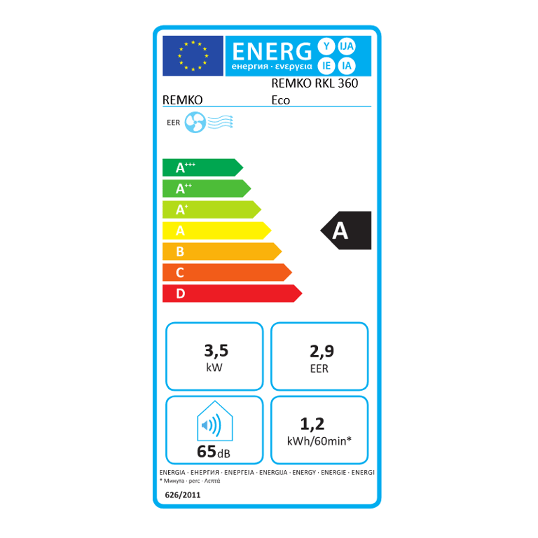 CLIMATISEUR RKL 360 ECO 3 5 KW REMKO - vue 3