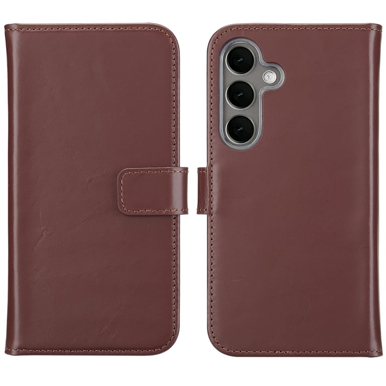 Selencia Étui de téléphone portefeuille en cuir véritable pour Samsung Galaxy S25 Plus Neuf - vue 4