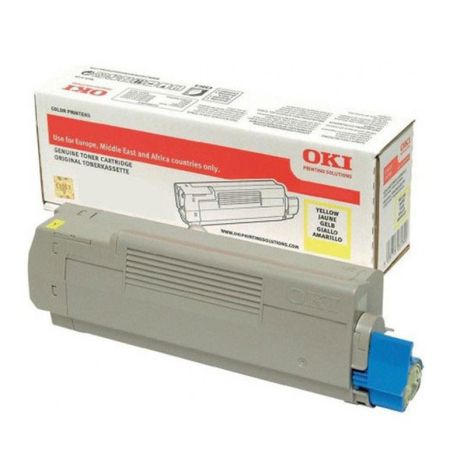 Toner remanufacturé OKI TP C833 Y 10K 46443101 10 000 pages Jaune Neuf