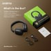 oraimo BoomPop Lite Blanco – Auriculares Bluetooth plegables, 65h de batería, Sonido Espacial Sound360, Modo Gaming, ENC