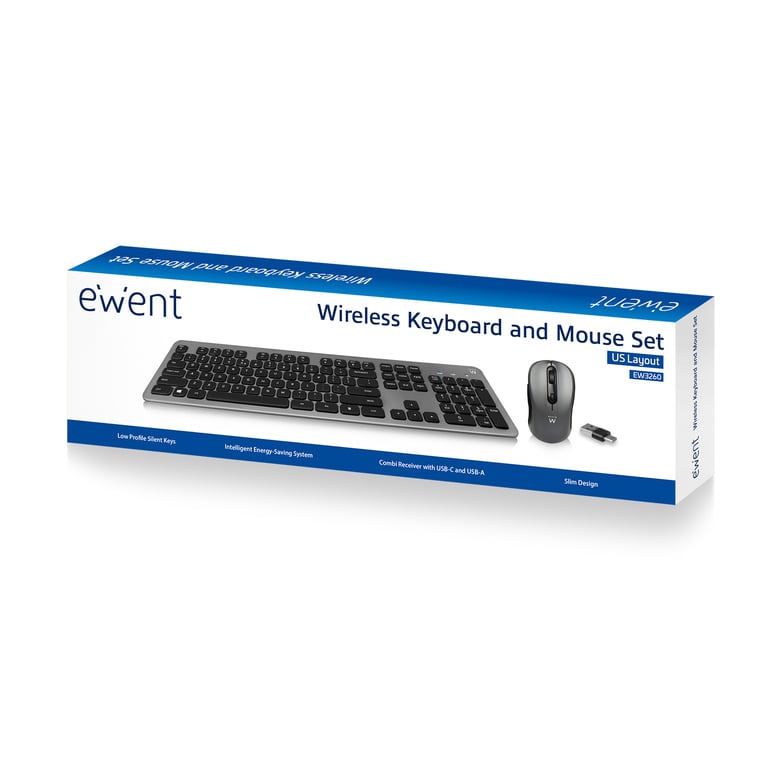 Ewent EW3272 clavier incluse Universel RF sans fil QWERTY Espagnole Neuf - vue 4