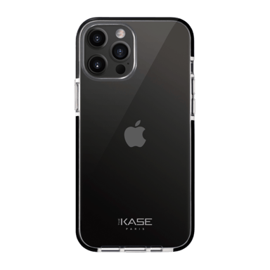 Funda trasera de malla deportiva para Apple iPhone 12 Pro Max, negro azabache