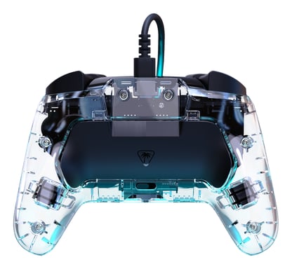 Turtle Beach Afterglow Clear Mando de juego RGB con cable para Nintendo Switch 2