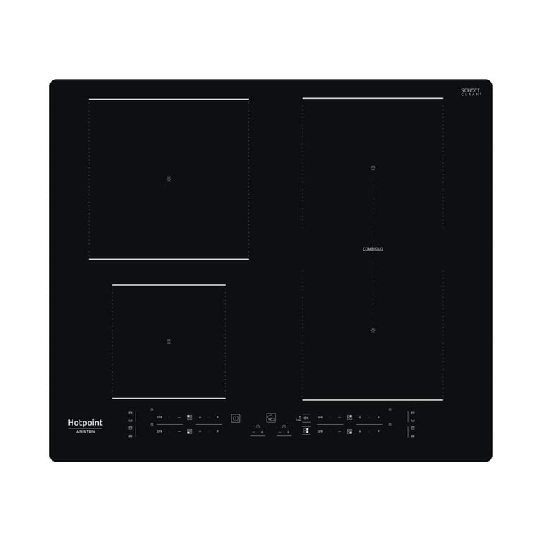 Hotpoint HB 4860B NE Noir Encastrable 59 cm Table de cuisson à induction 4 feux - Neuf