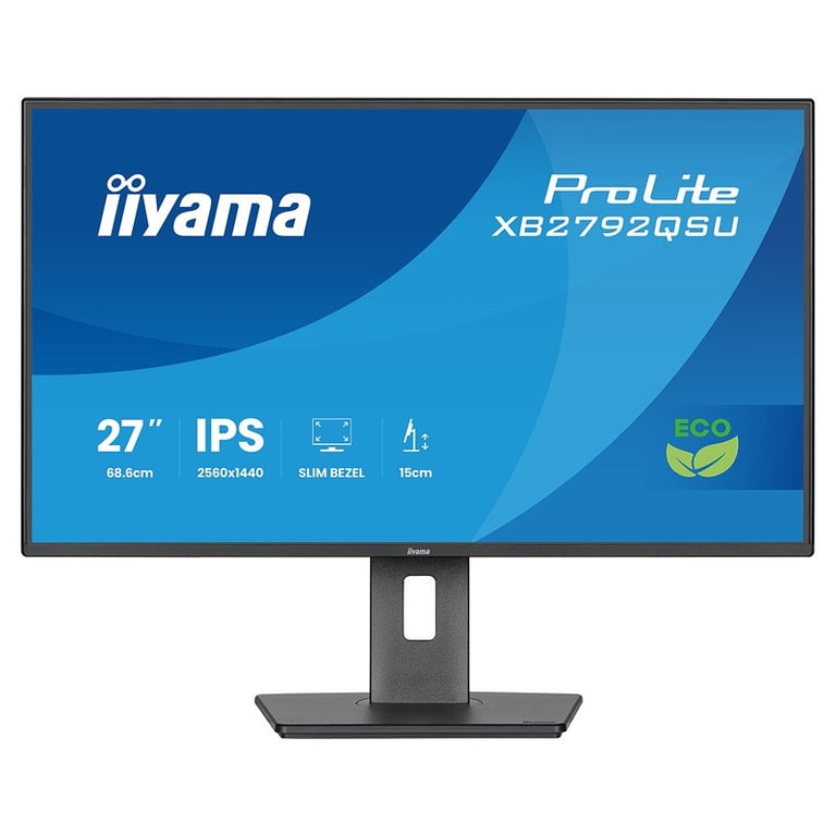 Iiyama - Ecran Iiyama 27 - Resolution 2560 X 1440 2.5K - Temps De Reponse 3Ms - Frequence 120Hz, Hdmi, Dp, Dvi-I Noir