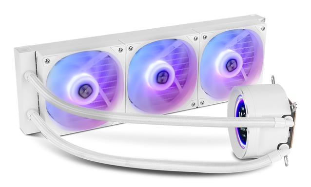 NOX Hummer X-360 LCD Procesador Refrigerador de aire 12 cm Blanco 1 pieza(s)