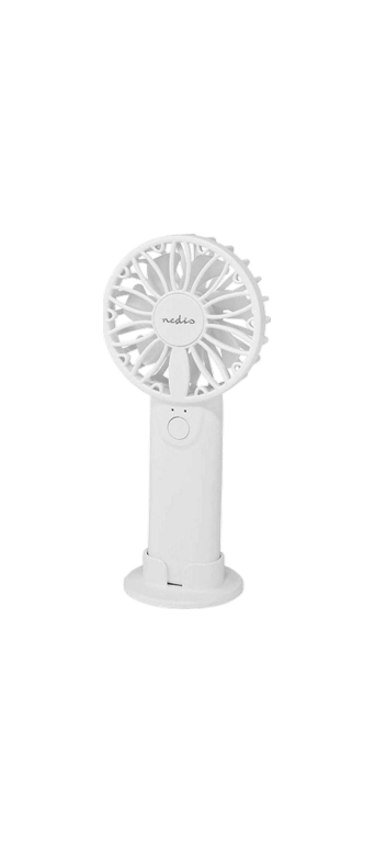 Ventilateur Nedis FNHH1WT – Portable, 2 Vitesses, 6 cm, 60 g