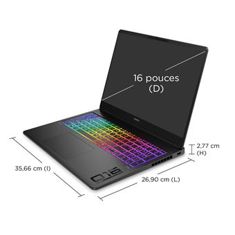 OMEN MAX Gaming Laptop 16 ak0026nf - vue 7